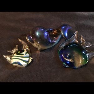 Set of decorative sea life